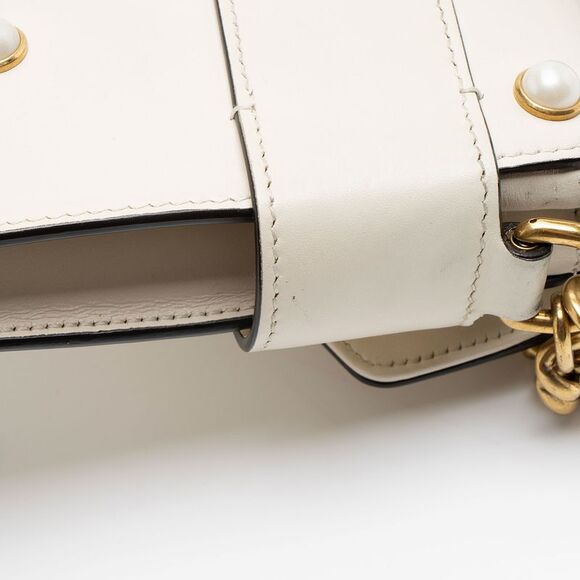 Gucci Calfskin Pearl Bee Broadway Mini Shoulder Bag - Picture 10 of 14